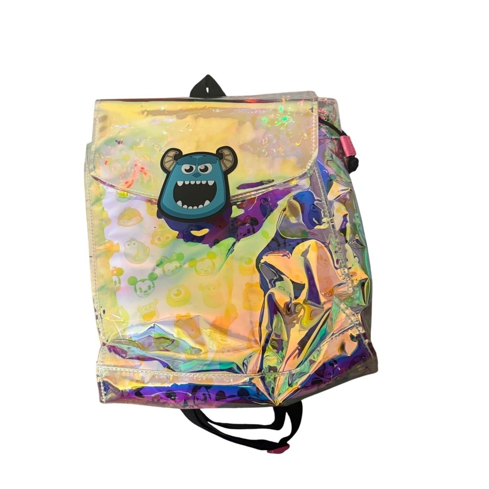 Disney Monsters Inc Sulley Iridescent Holographic Kids Backpack Character